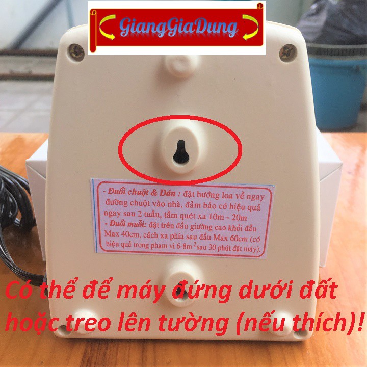 Máy Đuổi Chuột Siêu Âm Diện Tích 30 - 50m2 Có Hình Test - Giang Gia Dụng