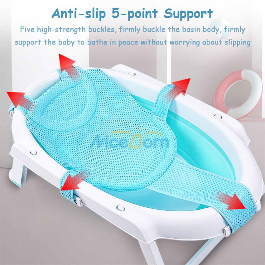 Đệm lưới tắm cho bé sơ sinh có thể xếp gọn cao cấp tiện dụng