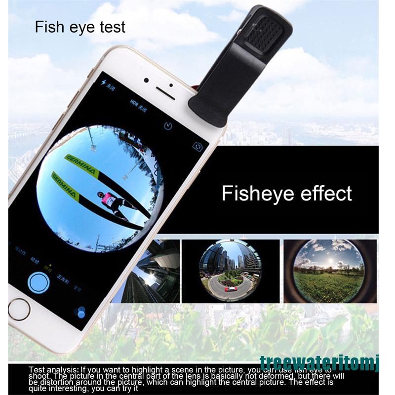 (new)Fish Eye Lenses Mobile Phone Camera Lens Kit Zoom Fisheye Wide Angle With Clip