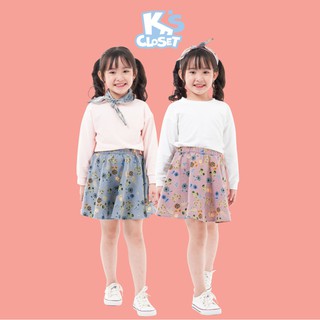 Set Áo Kèm Chân Váy Cho Bé Gái (5 - 9 tuổi) K's Closet K038TEF TM