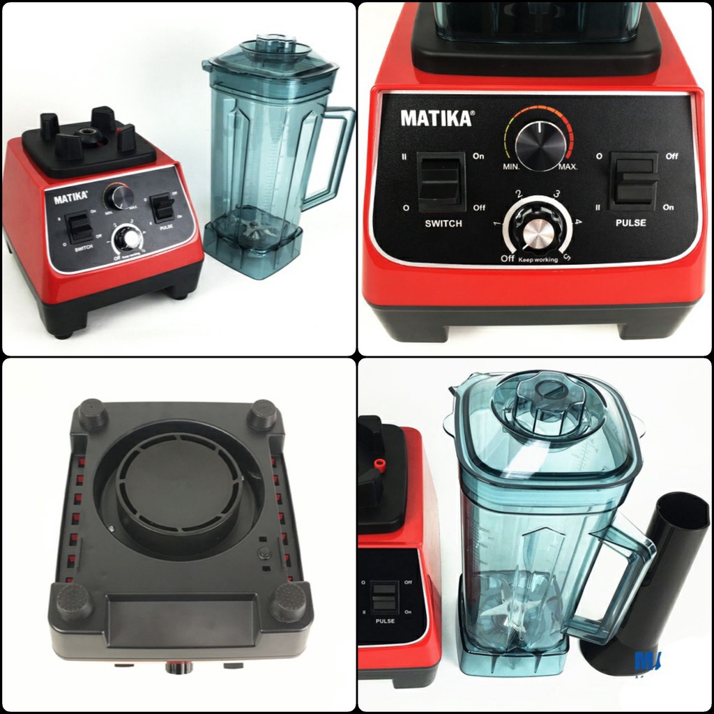 Máy xay đa năng công nghiệp Matika MTK-3152 Dung tích khủng 2L, công suất xay mạnh mẽ 1500W
