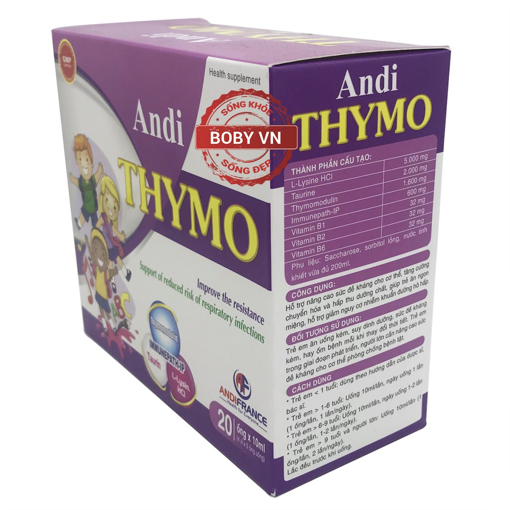 Andi Thymo tăng sức đề kháng cho cơ thể