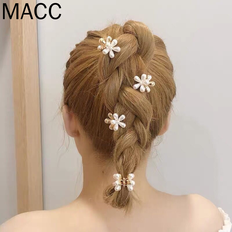 Kẹp Tóc Đính Ngọc Trai Đơn Giản Phong Cách Hàn Quốc