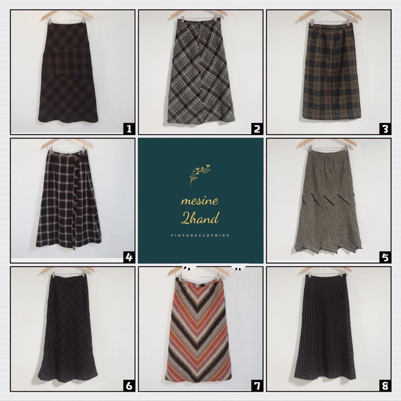 CHÂN VÁY DẠ DÀI HOẠ TIẾT VINTAGE SIÊU XINH - HÀNG MỚI VỀ