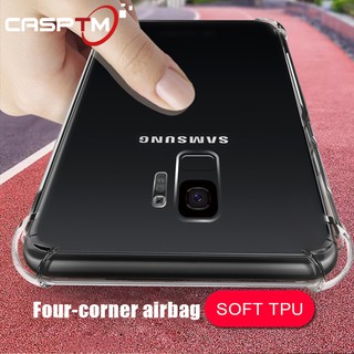Ốp điện thoại silicon trong suốt có góc khí chống rơi cho Samsung Galaxy S8 S9 Plus Note 8 J3 J5 J7 Pro A7 A8 A6 2018