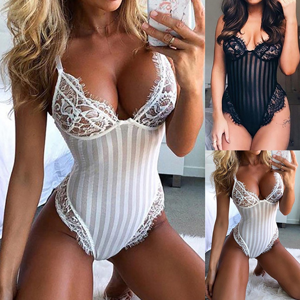 Bộ bodysuit ren xuyên thấu gợi cảm size S-2XL | BigBuy360 - bigbuy360.vn