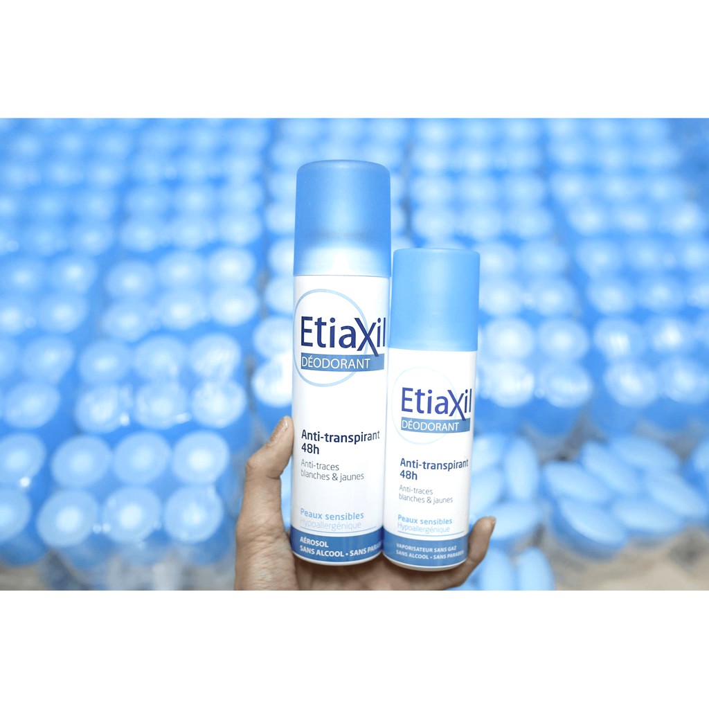 Xịt Khử Mùi Hôi Nách Etiaxil Déodorant Anti-Transpirant 48h Anti-Traces Blanches & Jaunes 150ml | BigBuy360 - bigbuy360.vn