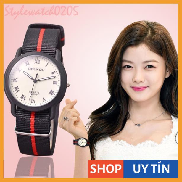 [Hàng Cao Cấp] - Đồng hồ nữ Doukou chính hãng dây vải siêu xinh
