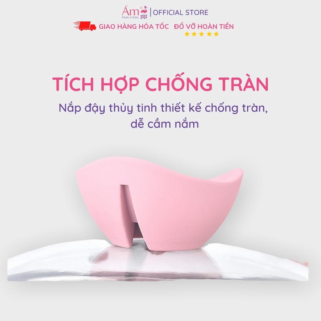 Bộ Nồi Chảo Đá Cao Cấp Chế Biến Ăn Dặm Cho Bé Bảo Hành 6 Tháng Ấm Baby Chống Dính Nấu Món Ngon