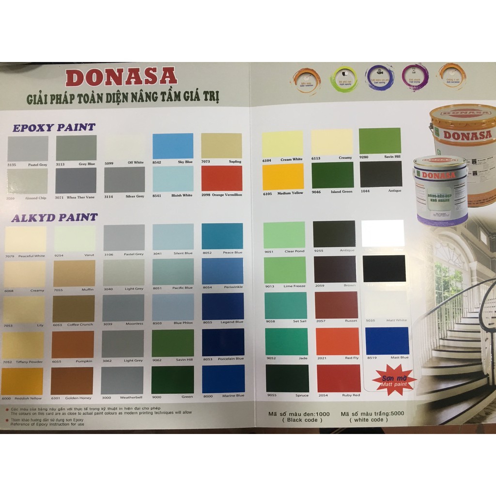 Sơn dầu Donasa Alkyd 21kg (nhiều màu P1)