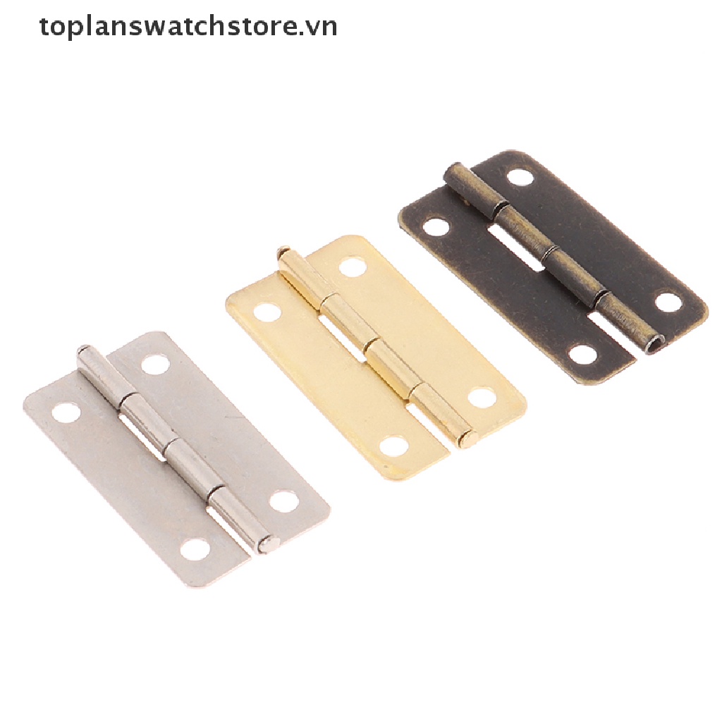 Bộ 12 Bản Lề Hộp Nhạc Mini Bằng Gỗ Kèm Ốc Vít Cho Nhà Búp Bê