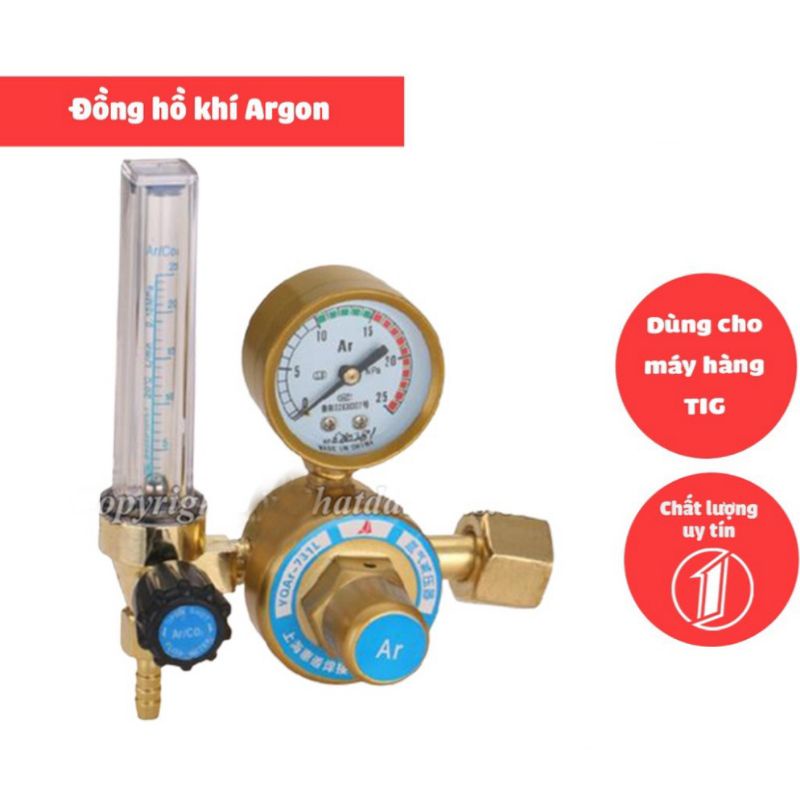 Đồng hồ khí Argon sử dụng cho máy hàn TIG dùng để điều hòa lượng khí Argon, bảo vệ tốt cho mối hàn