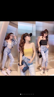 Áo ống đính đá ( kèm ảnh thật )