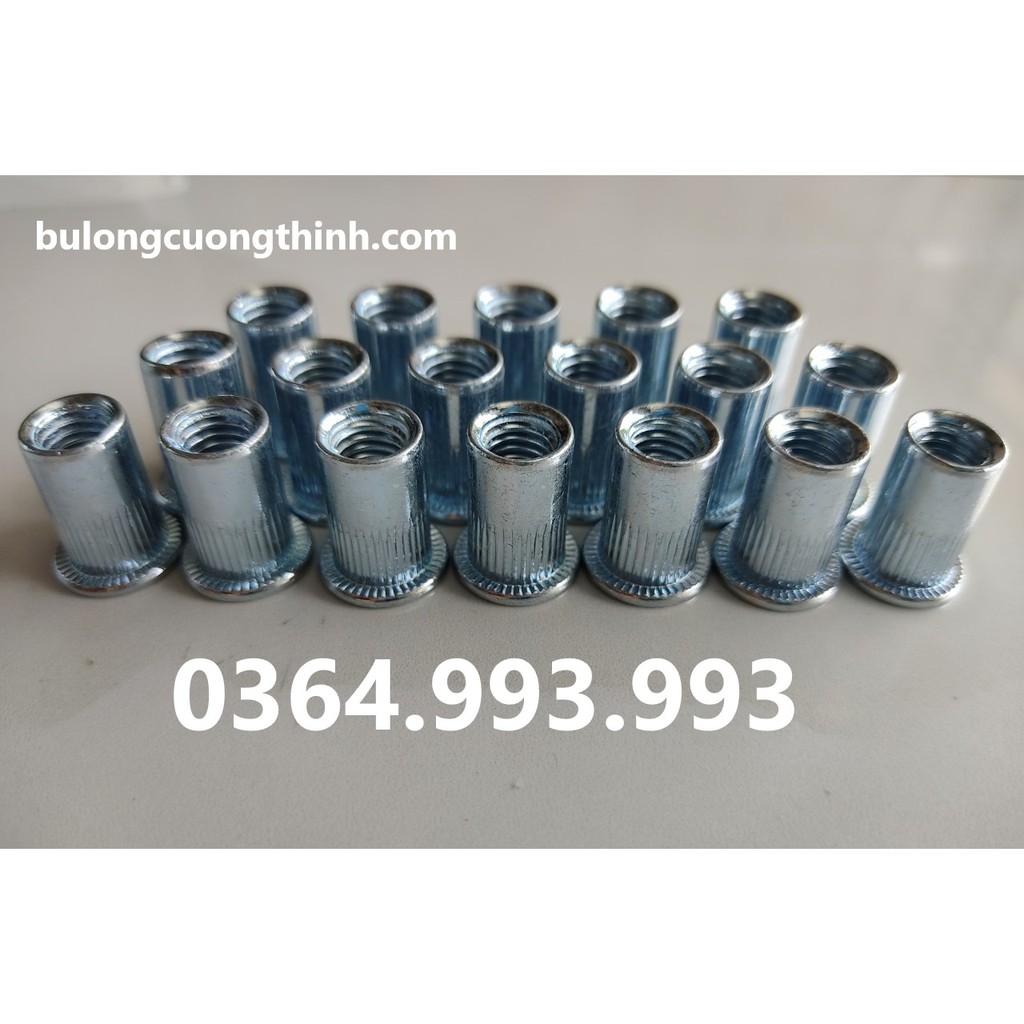 Gói 200 cái M3 M4 M5 M6 Đai ốc rút/Ecu rút/Tán rút/Chất liệu thép mạ