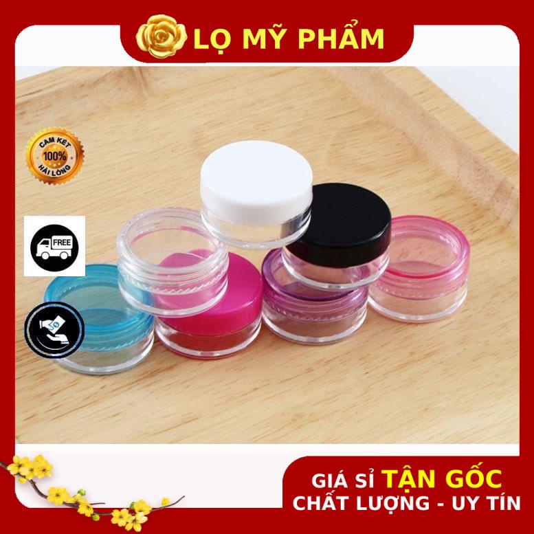 Hủ Đựng Kem ❤ GIÁ TỐT NHẤT ❤ Hủ nhựa tròn 3g,5g,10g,20g,30g,50g,100g chiết kem , chai lọ chiết mỹ phẩm .