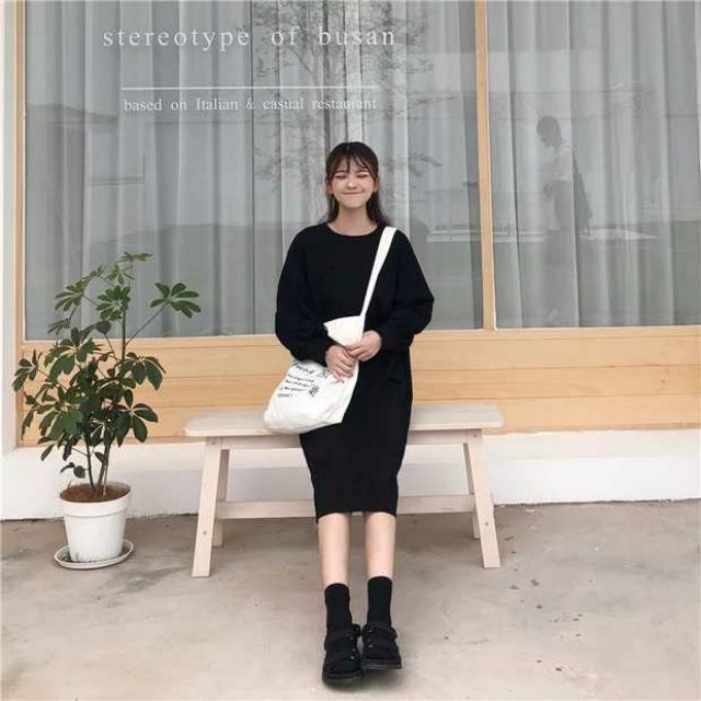 VÁY SUÔNG TAY BỒNG XẺ GẤU ULZZANG | BigBuy360 - bigbuy360.vn