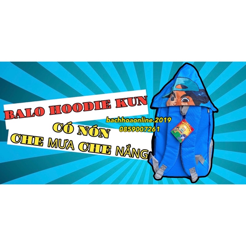 Balo Kun Balo hoodie Kun hàng chính hãng