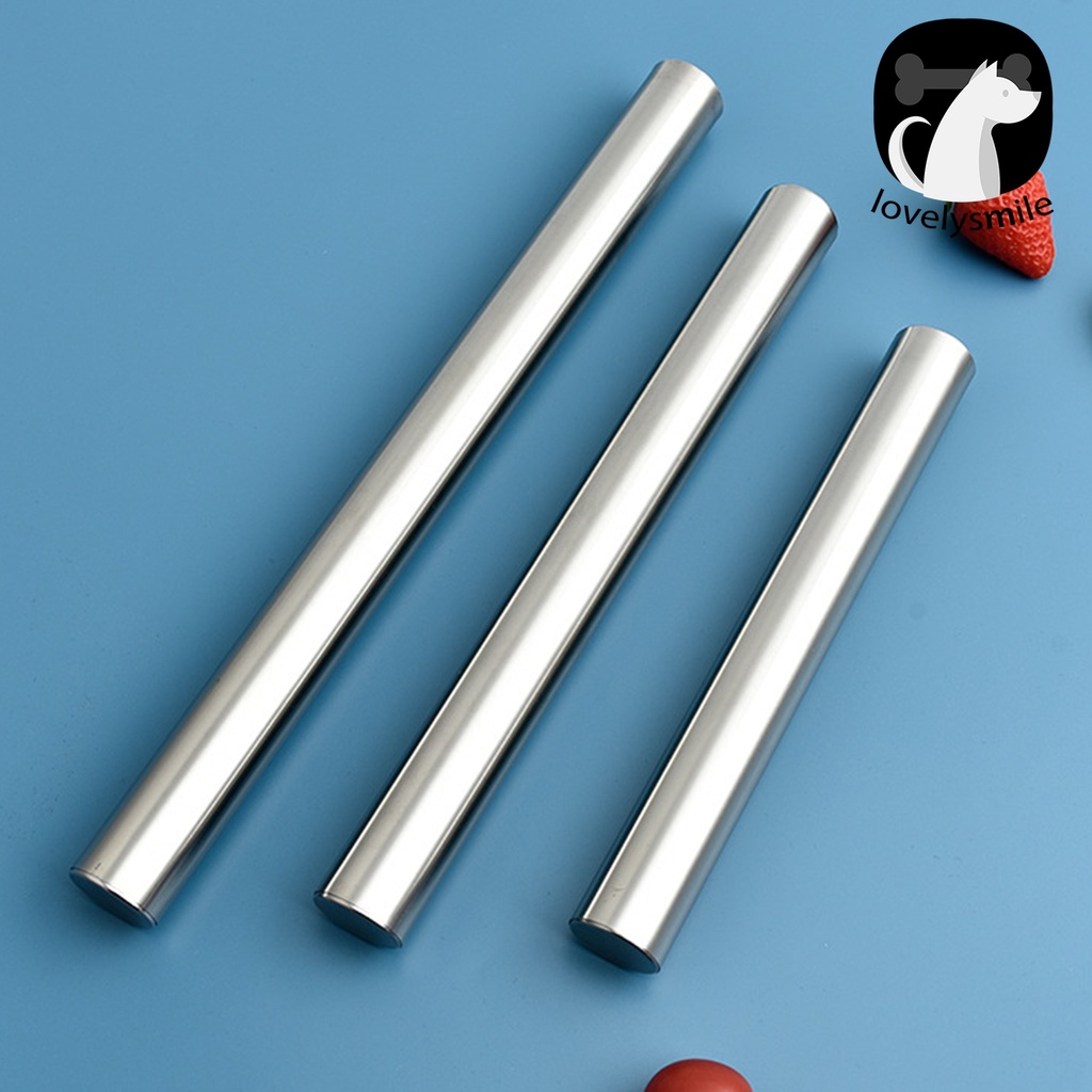 L ~♨ Cây Lăn Bột Làm Bánh Bằng Thép Không Gỉ Cấp Thực Phẩm Không Dính Lâu Trôi Bề Mặt Mịn Màng Có Thể Tá