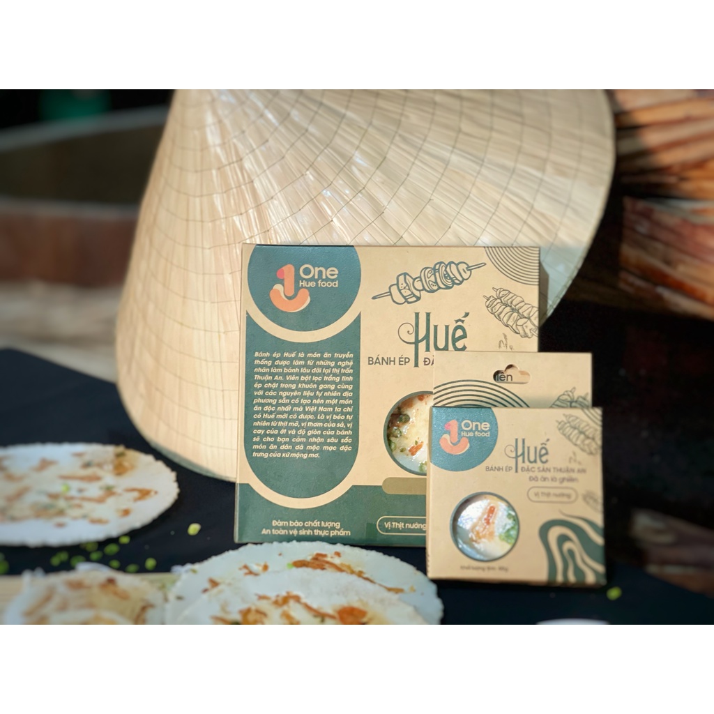 [BÁNH ÉP KHÔ] Bánh ép Huế vị BBQ SIZE NHỎ dai giòn thơm ngon hành xả.