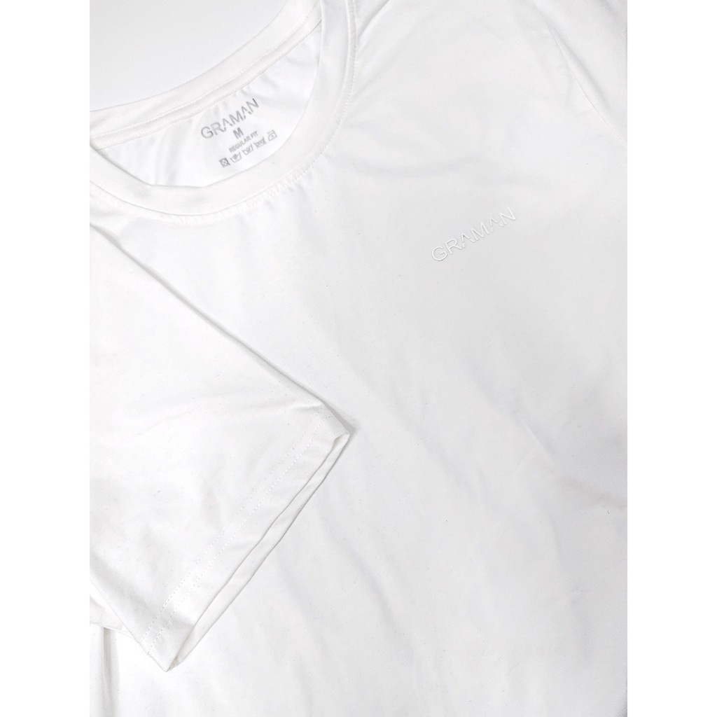 Áo thun nam cổ tròn GRAMAN, chất vải Cotton co giãn 4 chiều, dày dặn, form regular fit A1