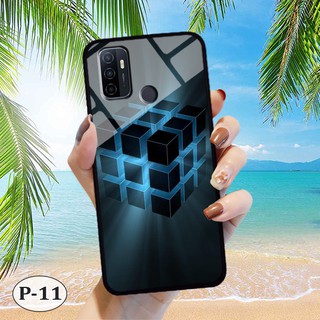 Ốp lưng kính Oppo A53- hình 3D