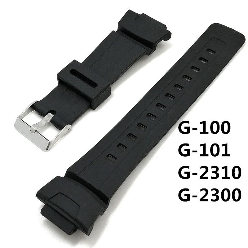 Dây Đeo Cao Su Thay Thế Đồng Hồ Casio G-Shock G-100 / G-101 / G-2310 / G-2300