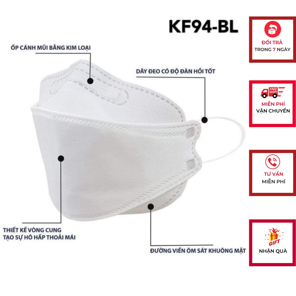 1 cái khẩu trang y tế, khẩu trang f94 hàn quốc an phong hd mask - ảnh sản phẩm 1