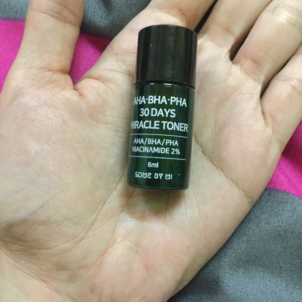 Nước Hoa Hồng Giảm Mụn Dưỡng Ẩm Some By Mi AHA-BHA-PHA 30 Days Miracle Toner 6ml -  TRIALSIZE