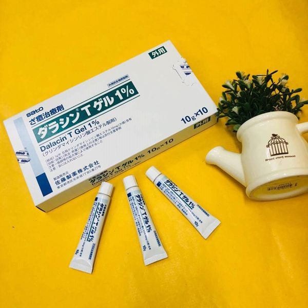 Kem Dalacin T Gel 1% ngừa mụn của Nhật Bản