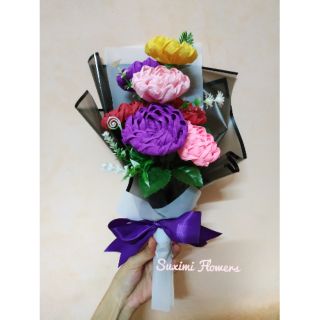 Hoa giấy nhún 7 bông (tùy chọn)