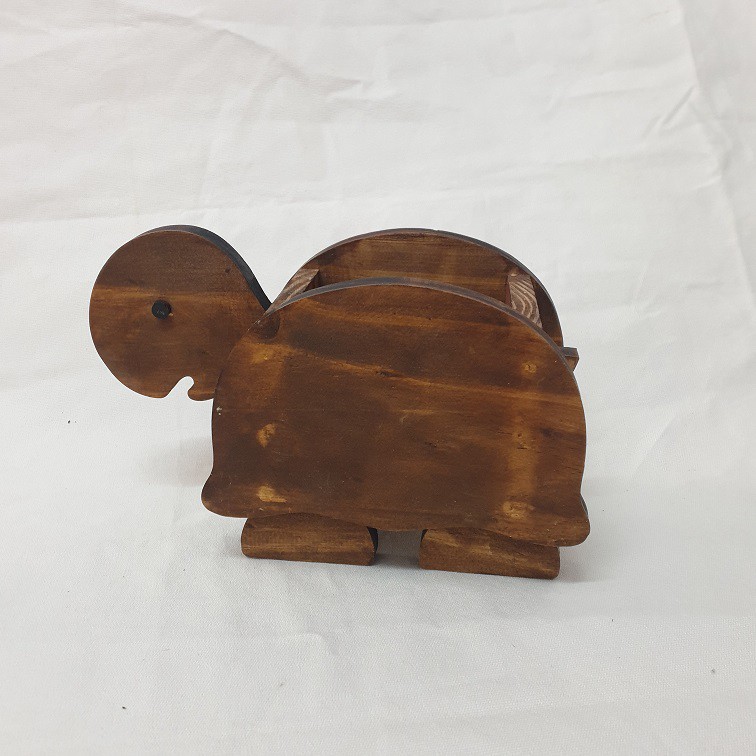 Chậu gỗ hình con rùa/ chậu trồng sen đá, xương rồng bằng gỗ/ wooden plant pot