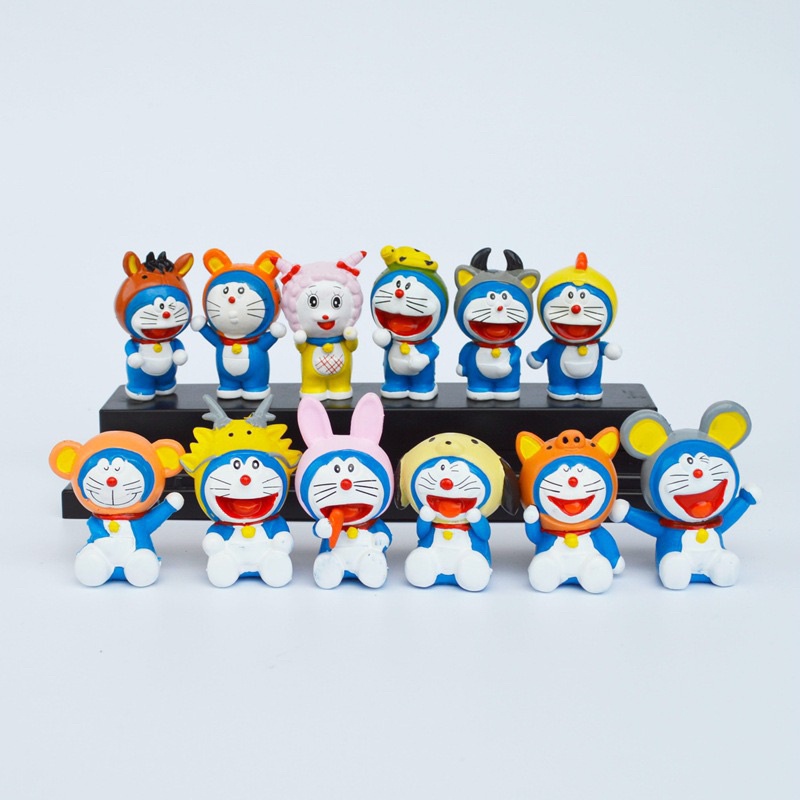 Mô hình Doraemon Doremon - Mẫu 12 con giáp Doraemon Doremon - 12 con giáp - Cao 5cm
