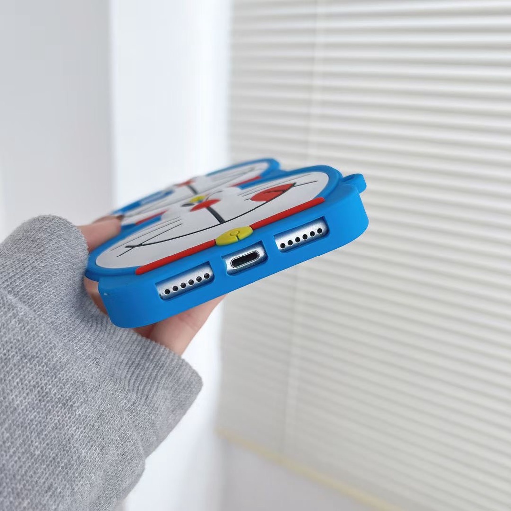 Ốp Điện Thoại Silicon Mềm Hình doraemon 3D Cho Iphone 13 pro max 12 pro max 11 pro max xs max xr x 6 6s 7 8 plus