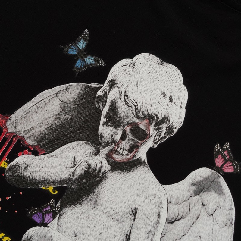 Áo Phông Form Rộng MYO Vải Cotton In Hình Angel Devil