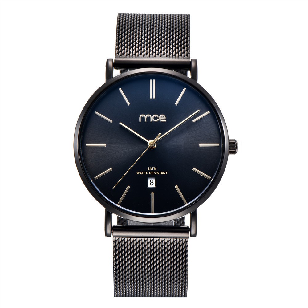 Đồng Hồ Nam MCE MC00625 Máy Nhật Chống Nước Dây Thép Mành Cao Cấp + tặng pin