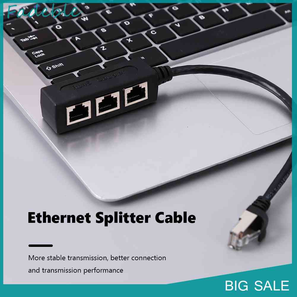 Cáp Chia Mạng RJ45 1 Đầu Dương Sang 3 Đầu Cái Cat5 Cat5e Cat6 Cat7