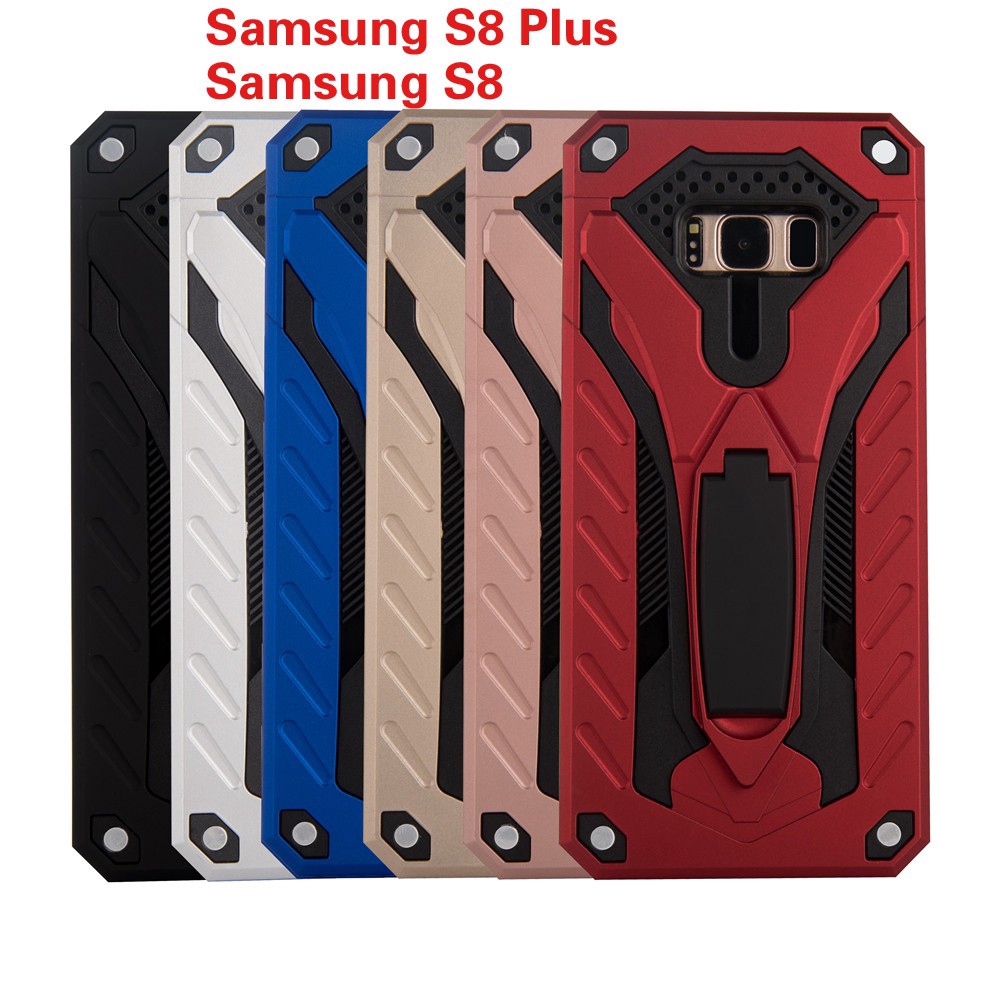 Ốp điện thoại vỏ chống sốc có chân đế biến hình cho Samsung Galaxy S10 S10E S9 S8 Plus