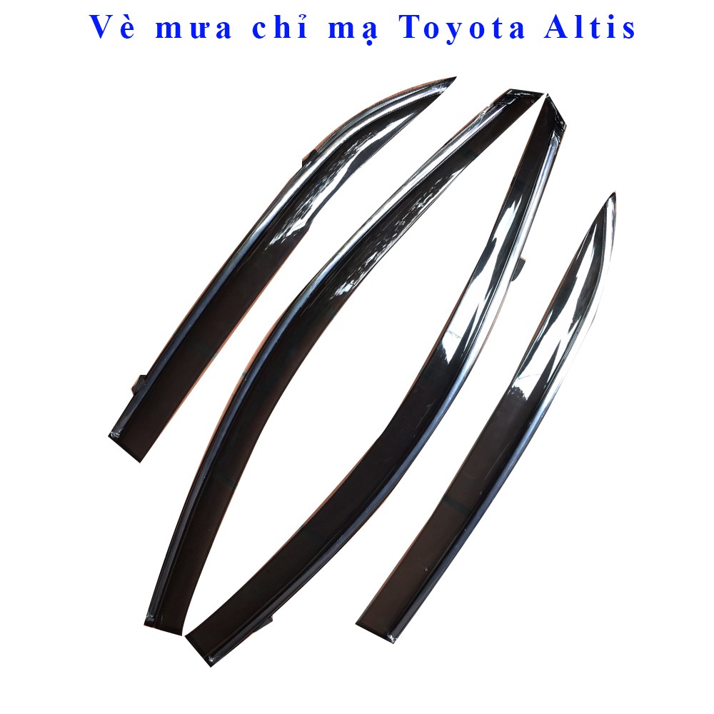 Vè che mưa Toyota Altis 2008-2020 chỉ mạ crom