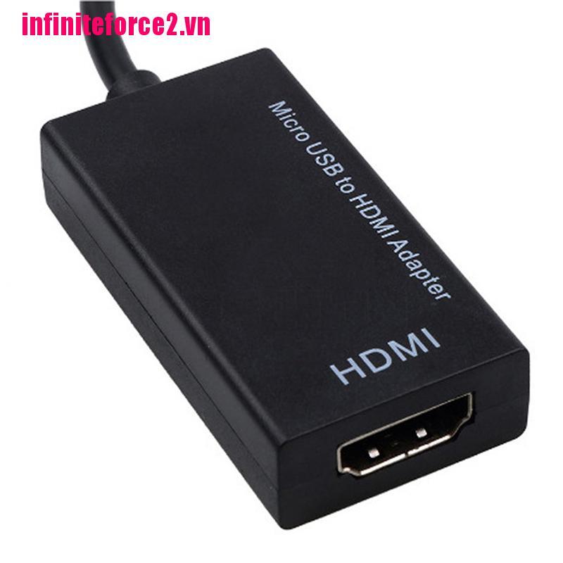 Set 2 Cáp Chuyển Đổi Micro Usb Sang Hdmi 1080p Hdtv Cho Android Huawei Samsung