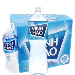 Nước khoáng Vĩnh Hảo không ga thùng 12 chai x 1,5L