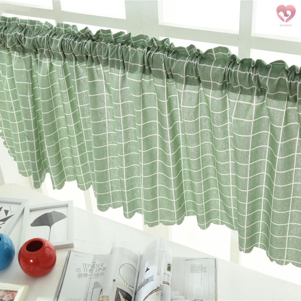 rèm cửa sổ Ngắn Họa Tiết Kẻ Sọc 18 &quot;X59&quot;