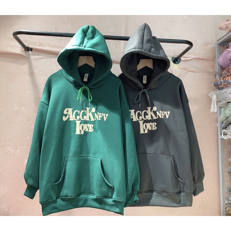 Áo Hoodie nỉ trần bông in hình (KÈM ẢNH THẬT)
