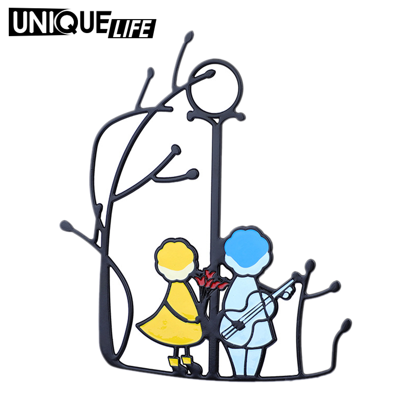[Unique Life]Stained Glass Sun Catcher A Lovely Gift for Your Family, Full of love Pattern Design