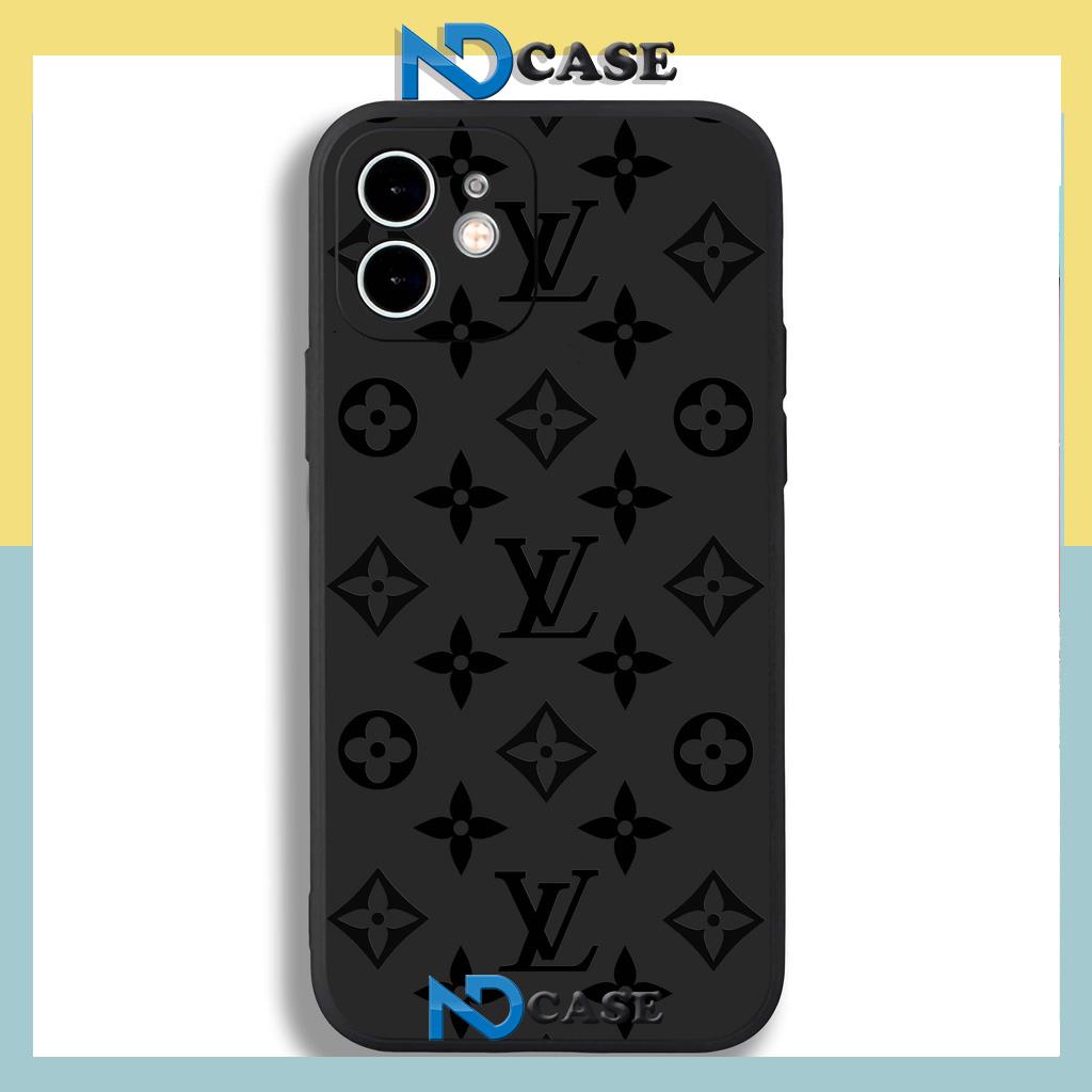 Ốp lưng iPhone LV Louis Vuitton viền vuông silicon dẻo bảo vệ camera cho ip 6/6s/7/8/X/XS/Xr/11/12/13/14 Pro Plus Max