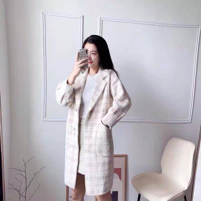 ÁO KHOÁC DẠ NỮ DÁNG DÀI KẺ CARO HÀN QUỐC | BigBuy360 - bigbuy360.vn