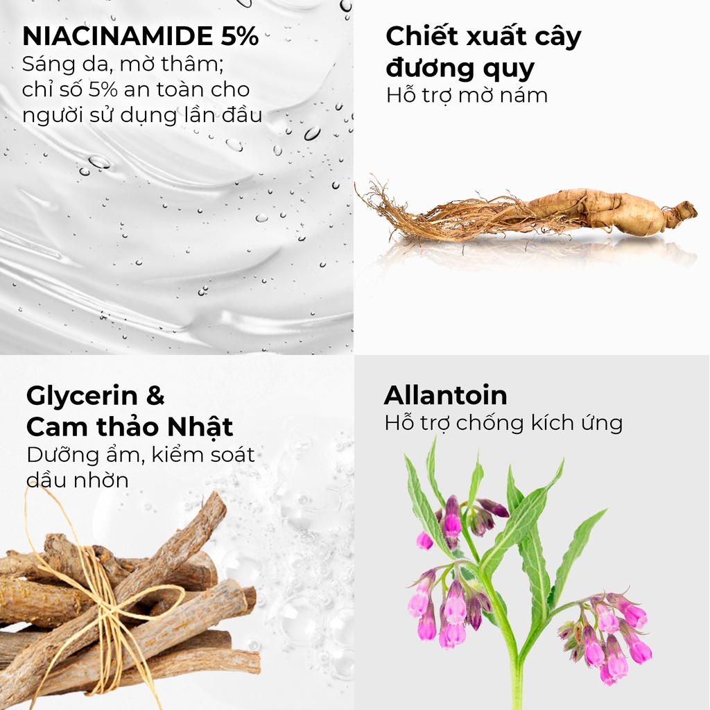 Serum sáng da mờ thâm cho nam Men Stay Simplicity Vital Facial Skin Brightening 30ml với Niacinamide 5%