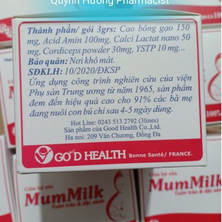Cốm MUMMILK hộp 20 gói