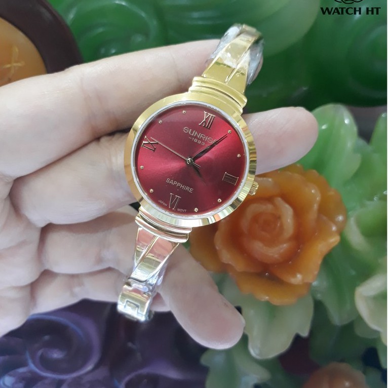 Đồng hồ nữ SUNRISE 9945SB kính Sapphire chống xước và chống nước tuyệt đối | BigBuy360 - bigbuy360.vn