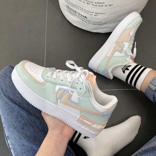 Giày thể thao Ulzzang dáng Shadow Xanh Cổ Thấp Quảng Châu Đế Êm, Thoáng Khí, giày học sinh giá rẻ