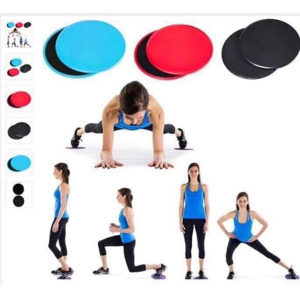 Đĩa trượt hỗ trợ tập Yoga và GYM | Đĩa Tròn 18x18cm (ĐĨA TRƯỢT GLIDING DISS).